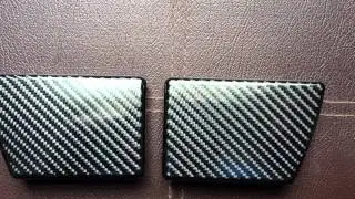New 6D Carbon fiber vinyl wrap before & after. 3M black carbon to 6D True carbon, Car styling MG ZT