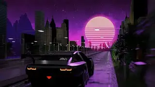 4K Aesthetic Synthwave Car Animation: Journey to Infinity with The Drive - Resonance ft. HOME