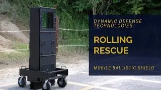 Rolling Rescue Mobile Ballistic & Security Shield | Useful for Schools and Police Stations