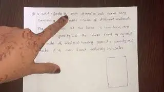 30. Stability of floating and submerged bodies || problem part2_ Ktu _fm1_CET203-module 2_Class 30