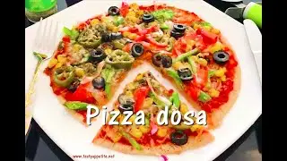 Pizza Dosa Recipe | How to make Pizza Dosa | Cheese Pizza Dosa Recipe