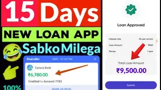 Rs 3,600 Credited in bank by new 7days loanapp launched today| low cibil loan| top newloanapp today