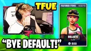 TFUE FINALLY BUYS A SKIN & EXPLAINS WHY (BULLSEYE SKIN) *EMOTIONAL* | Tfue Unlocks All NFL SKINS