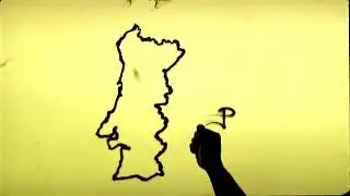PORTUGAL Map Sand Art Video, National Anthem of PORTUGAL