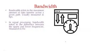 CBSE - Class XII - Computer Networks - Data Communication - Channel & Bandwidth - Part 01