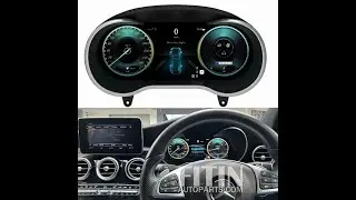 2014-2018 W205 retrofit digital cluster full LED display, Plug and play, No need coding.