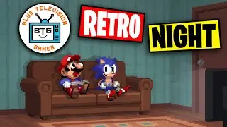 Blue Television Games Retro Night! Playing: NES, SNES, N64, Sega Genesis, & MORE!!