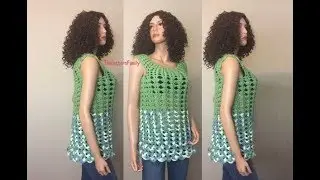 How to Crochet a Tunic Top Pattern #396│by ThePatternFamily