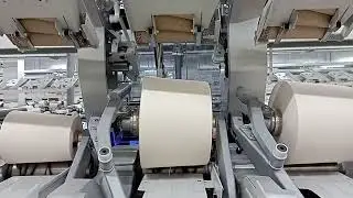 Muratec Autocone QPRO-EX Machine Auto Doffing with Uster Quantum4 #creativity #Muratec #QPRO #uster