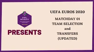 FANTASY EUROS TEAM SELECTION | MATCHDAY 01 | FANTASY EUROS 2020 | FANTASY EUROS TIPS & TRICKS |