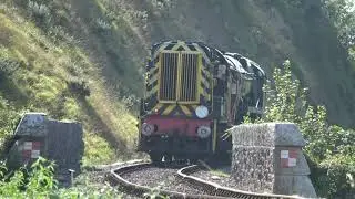 08436 and 34028 Swanage railway interesting movement 15/09/21