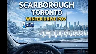 Scarborough Toronto Drive POV | Winter Day Driving (2&deg;C)