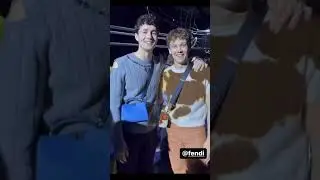 so handsome 😍 Hunter Doohan & Jonah Hauer King 🎥 throwback #fendi fshow #hunterdoohan