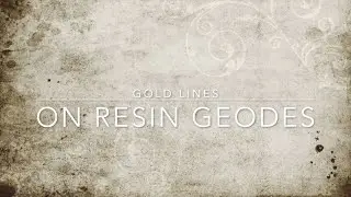 ✨ How to Create Crisp Gold Lines in Resin Geode Art | Gold Foil Technique by Fairydust Art
