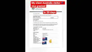 Australia visitor visa #australia #australiavisa #dubai #uae #visaupdate #punjabi #hindi #india #tgs