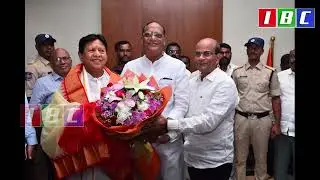 రాష్ట్ర ప్రభుత్వ ప్రధాన సలహాదారులు ఎమ్మెల్యే సుదర్శన్ రెడ్డి ని  కలిసిన గుత్తా .