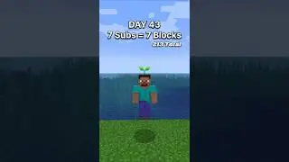 Day 43 for Steve! #minecraft #shorts #viral #fyp #builds