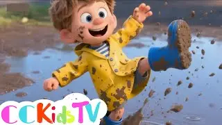 Muddy Puddles Song for Kids | Puddle Jumping Dance Song for Toddlers & Preschool CC Kids TV