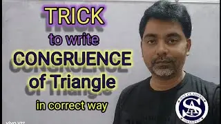 How to write congruent triangles?? Congruence of triangles; Class 9