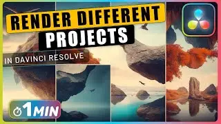 How to Render Videos from MULTIPLE PROJECTS in Davinci Resolve