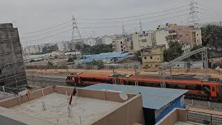 Rare Crossing | Vande Bharat Sleeper & Puller Loco on Opposite Tracks