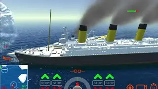 French Cruiser Ship vs RMS Titanic - Ship Handling Simulator