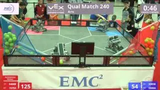 VEX Worlds 2016 - VRC High School - Arts - Qual 240 (8468B 1575X) 239 vs 197 (3285B 5509A)