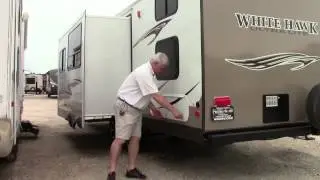 Preowned 2013 Jayco White Hawk 28DSBH Travel Trailer RV - Holiday World of Houston in Katy, Texas
