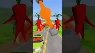 🚗💥 Mega Car Crash Ramp Challenge in BeamNG.drive!