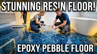20 River Stones Epoxy Floors: Luxury Flooring Makeover 🌊 | Interior Design #epoxy #3dflooring