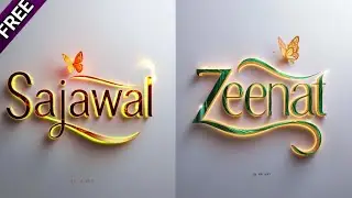 How To Make 3d Text Flowing Logo Like Name Art Dp Ai images | Bing image generator #meta #design