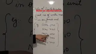 Water of Crystallization 💧 | Class 10 Chemistry | Board Exam #youtubeshorts #Hafsaclasees