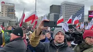 Agrounia - wielki protest w Warszawie. Zablokowane centrum miasta