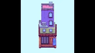 PIXEL-ART TIMELAPSE! -Tokyo Apartment