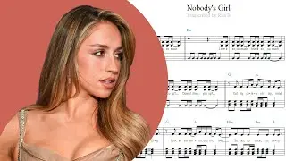 Tate McRae &mdash; Nobody's Girl &mdash; Piano Sheet Music