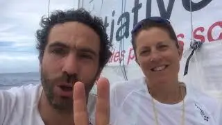 VDB : Tanguy De Lamotte et Samantha Davies - Initiatives Coeur (Imoca)
