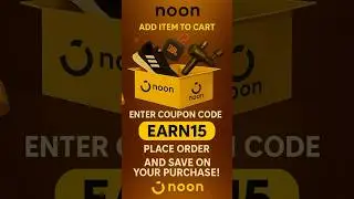 Noon code: EARN15 - get cashback/ discount #noon #nooncoupon #noonpromocode #dubai #uae #saudiarabia