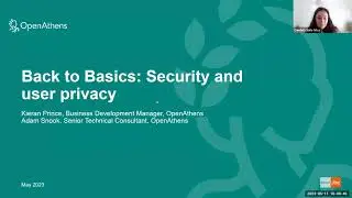 Back to basics: Security and user privacy