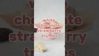 White chocolate strawberry truffles | Mylky #valentinesday #veganrecipes #mylky #chocolatetruffle