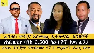 'ፊንቴክ መኪና አስመጪ አታሎናል'- ደንበኞች| የአቢሲኒያ ባንክ 2,500 ሰራተኞች እጣ ፈንታ| ለግል ድርጅት የተሰጠው የ7.1 ሚልዮን ዶላር ውል