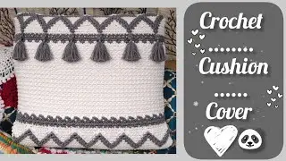 Latest Crochet cushion cover design🩶 | Easy & stylish cushion cover pattern.......In hindi