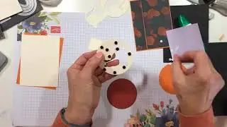 Make a Halloween card using Stampin Up's Hallows Night stamps, Magic In This Night DSP & Cat Punch