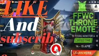 FFWC THRONE EMOTE IN STORE NOW FOR A LIMITED TIME 14-15 APR🙏🙏🙏👍👍👍👍