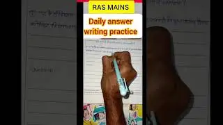 RAS MAINS ।। ras mains answer writing #upsc #ias #ras
