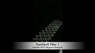 GemPen&reg; Screening a bracelet set with HPHT grown diamonds.