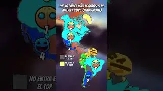 Top 10 pa&iacute;ses m&aacute;s poderosos de America actualmente (2025) #map #america #latinoamerica