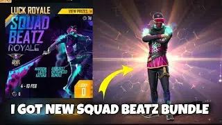 SQUAD BEATZ ROYALE SPIN- NEW LUCK ROYALE EVENT || AIRBURST ENTRANCED  🔥 SQUAD BEATZ BUNDLE OPENING