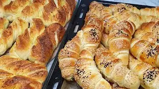 Kroasan Kifle t&euml; ftalluara me gjalp&euml; n&euml; dy m&euml;nyra,m&euml; t&euml; mira se n&euml; fur&euml;.homemade croissant recipes🥐🥐