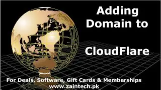How to add Domain / Website to CloudFlare by Zaintech.pk