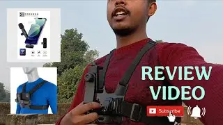 Budget Chest Mount & K8 Wireless Microphone || Test and Review || Under 1000 #review #subscribe